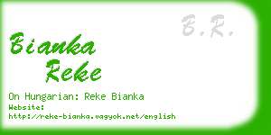 bianka reke business card